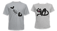Парные футболки "Киса и Рыбка"