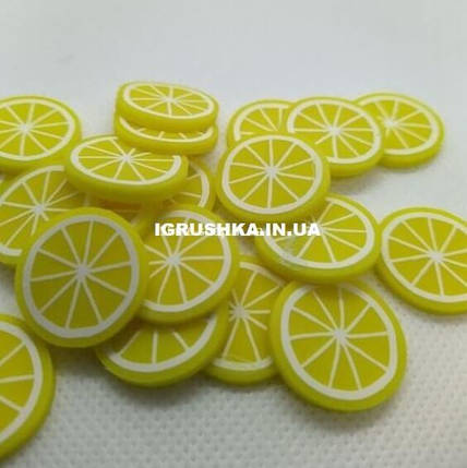 Шарм Фімо «Лимон» для слайма, фото 2