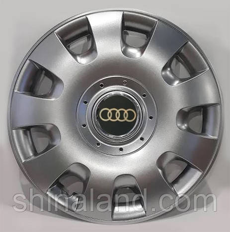 Ковпаки Audi R13 срібло — (SJS ke24) — комплект (4 шт.)