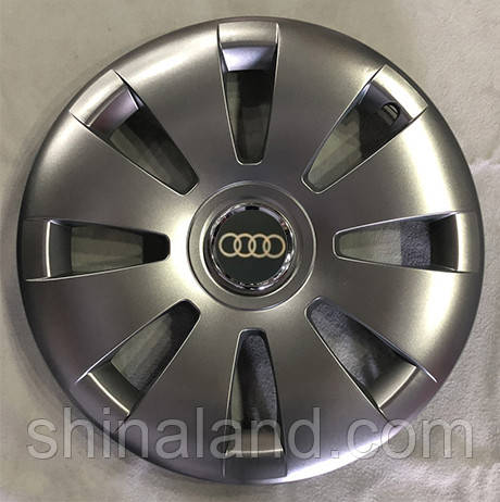 Ковпаки Audi R16 срібло — (SJS ke2639) — комплект (4 шт.)