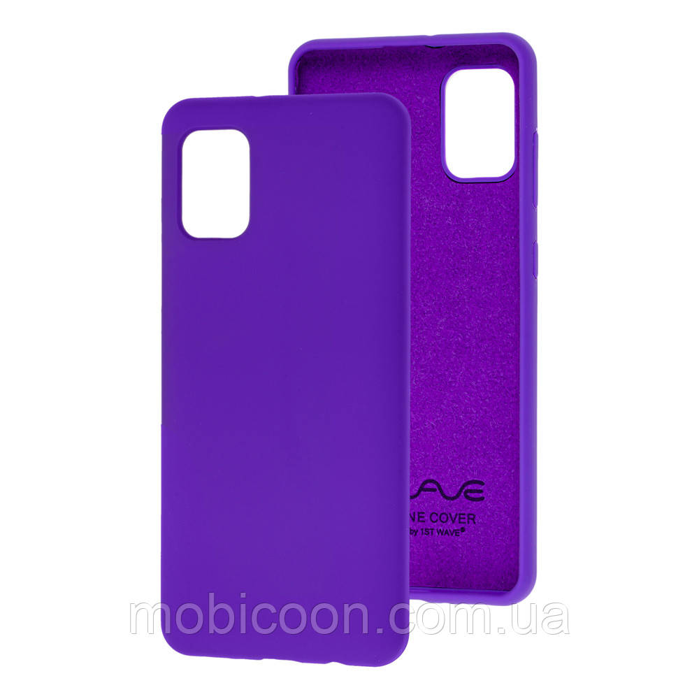 Чохол Silicone Case full для Samsung Galaxy A31 A315F фіолетовий (самсунг а31)