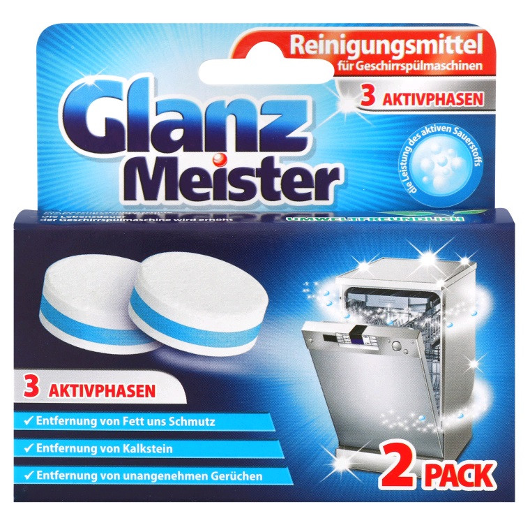 Таблетки для посудомийних машин Glanz Meister 2 шт.