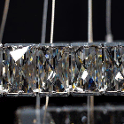 Кришталева підвісна світлодіодна люстра "Кола Сатурна" 56 Вт на пульті д/у LS-8312-6A/480+340+190, фото 4