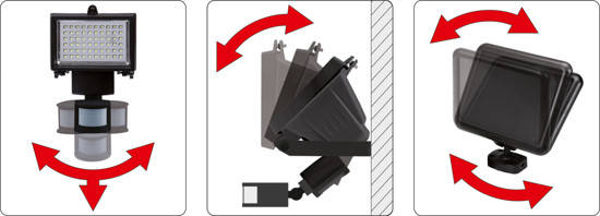 Купить Прожектор на солнечных батареях с датчиком движения YATO YT ...