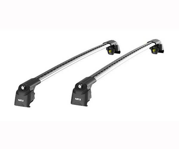 Багажник на рейлинги Turtle AIR 2 Seat Altea XL 2006+ Серебристый (ID ...