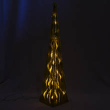 LED декорація піраміда, 60 см, 35л, жовтий, IP20 (050222)