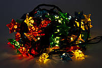 Світлодіодна новорічна гірлянда Великі зірки, 72 Л різнобарвна, LED (350605-1)