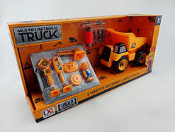 Конструктор будівельна техніка самоскид, 13х19х14 см, пластик (CXL200-17C)