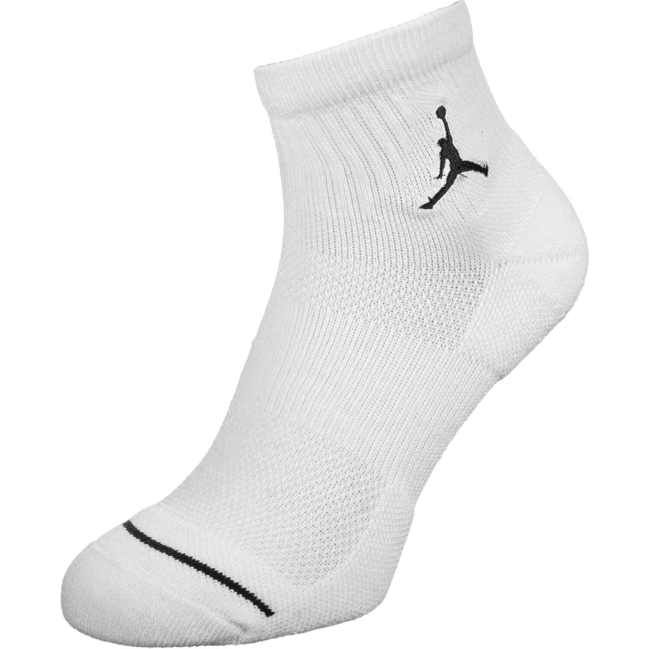Шкарпетки баскетбольні спортивні Jordan Jumpman Quarter 1 пара білі (SX5544-100.1)