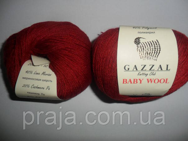 Gazzal Baby Wool — 816 темно-червоний