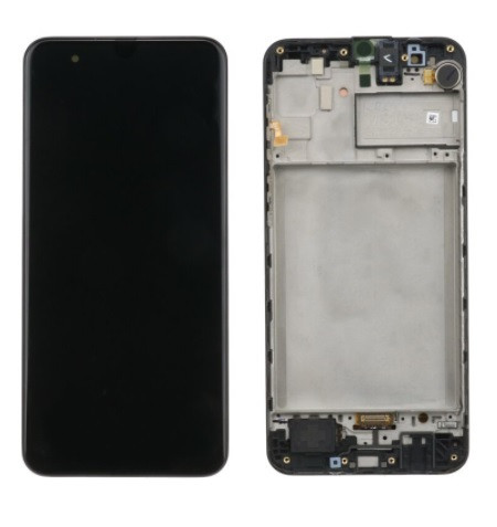 Дисплей для Samsung M315 Galaxy M31 (2020) з сенсорним склом в рамці (Чорний) Сервісний оригінал, фото 1