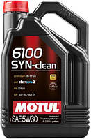 Моторное масло Motul 6100 SYN-CLEAN SAE 5W30,5L