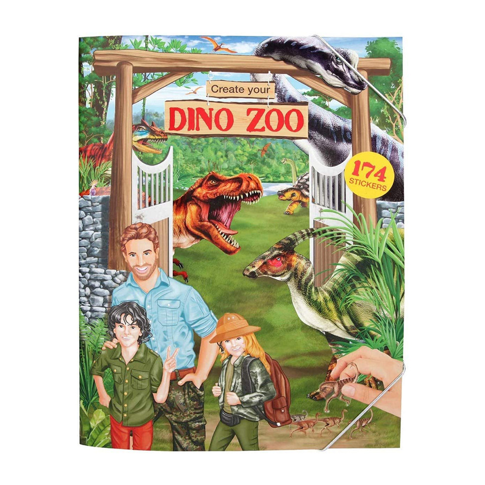 Альбом з наклейками Dino World Create your Dino Zoo (4010070431440)