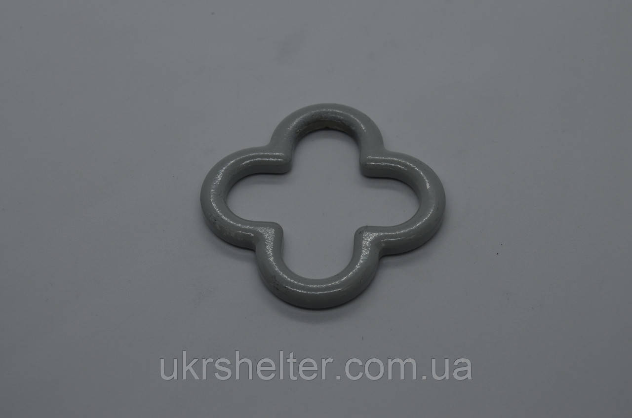 З'єднувач перехресний тип «конюшина» для каната діаметром 16 мм, світло-сірий (US-014), фото 1