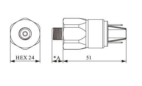 Реле тиску SQ24U-RL1A-1V-V-P, фото 3