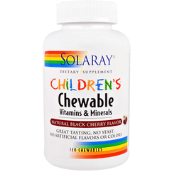 Solaray Children's Chewable Vitamins and Minerals, Дитячі жувальні вітаміни (120 шт.)