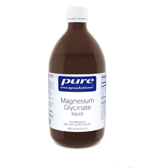 Pure Encapsulations Magnesium Glycinate liquid / Магній гліцинат рідкий 480 мл 03/2026