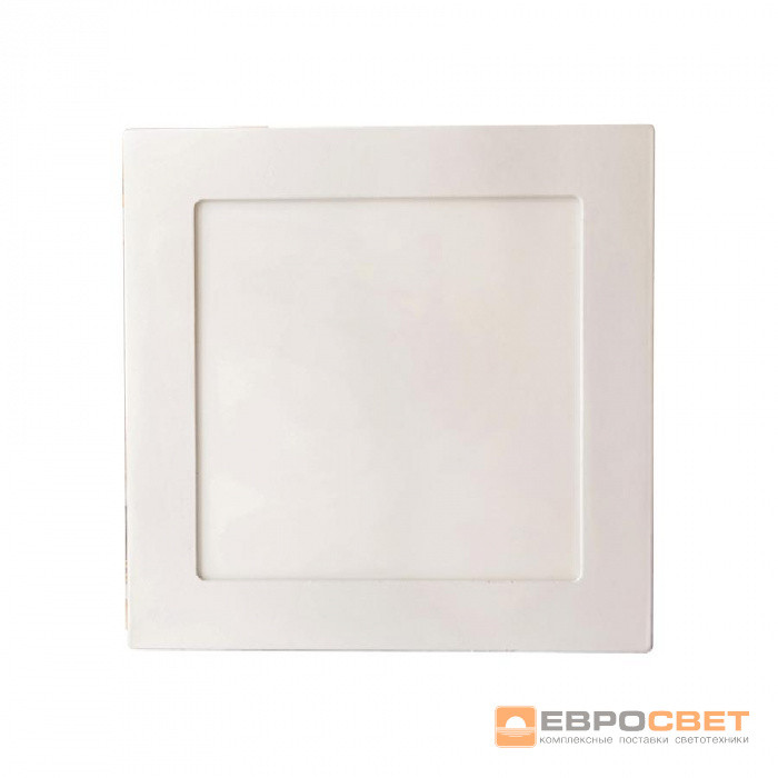 Світильник точковий врізний ЄВРОСВЕТ 9 Вт квадрат LED-S-150-9 4200К, фото 1