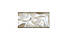 Наклейка на стіл Білий шовк і Перли (вінілова плівка ПВХ для меблів) під тканину Абстракція Молочний 600*120мм, фото 3