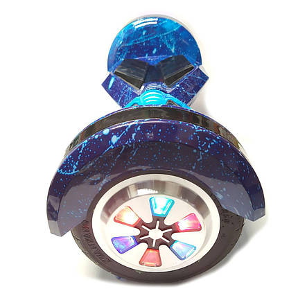 Гіроскутре Smart Balance з підсвіткою 8" колеса синій космос TaoTao APP, фото 2