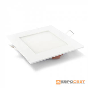 Світильник точковий врізний ЄВРОСВЕТ 12 Вт квадрат LED-S-170-12 4200К