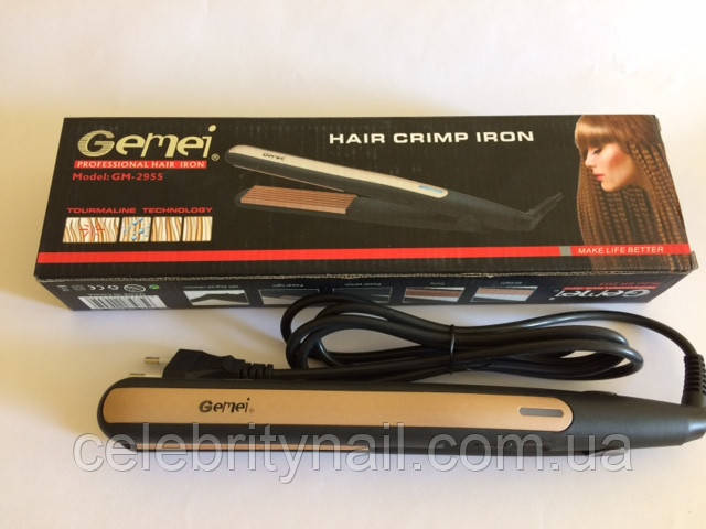 Утюжок-гофре для волосся Gemei GM-2955