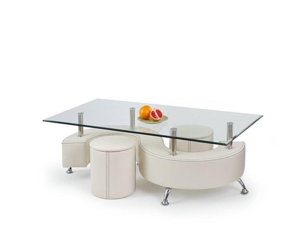 Журнальний столик з пуфиками Nina 3 H, фото 1