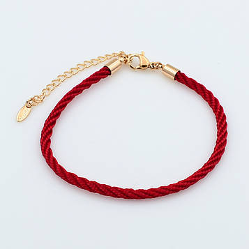 XUPING Браслет Позолота 18к Червона нитка, Ширина 3мм, Довжина 16-16.5+5см