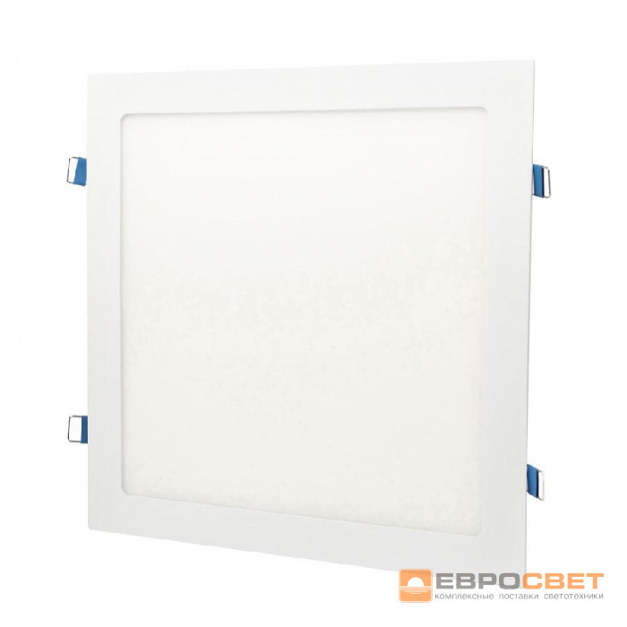 Світильник точковий врізний ЄВРОСВЕТ 18 Вт квадрат LED-S-225-18 4200К, фото 1