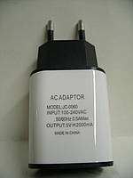 Адаптер, зарядное устройство JC-0060 USB 5V 2A сетевой (чёрно-белый)