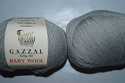 Gazzal Baby Wool — 817 світло-сірий