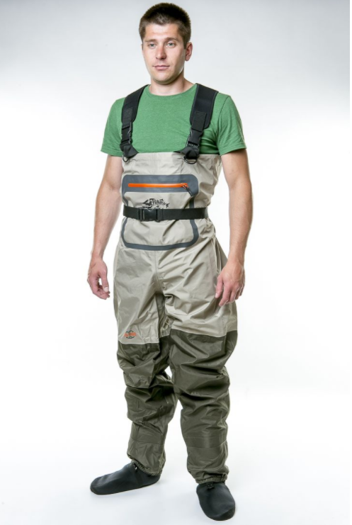 Забродные штаны-вейдерсы для рыбалки Tramp Angler TRFB-004-L Olive TM - фото 2 - id-p1244144544