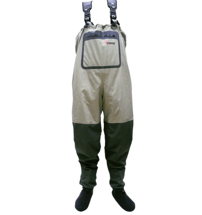 Забродные штаны-вейдерсы для рыбалки Tramp Angler TRFB-004-L Olive TM - фото 4 - id-p1244144544