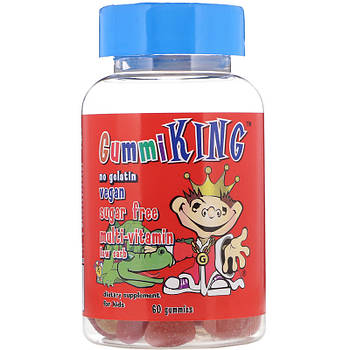 GummiKing Sugar-Free Multi-Vitamin, For Kids, 60 Gummies