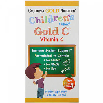 California Gold NutritionChildren's Liquid Gold Vitamin C, USP Grade, Natural Orange Flavor, (118 ml.)