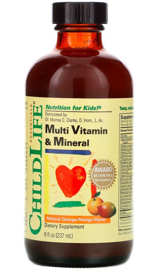 Childlife Vitamin and Natural Mineral Orange Mango (237 ml.)