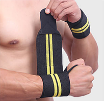Фіксатор AOLIKES бандаж для зап'ястя 2 шт. жовтий 01311