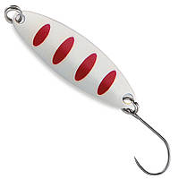 Блесна-колебалка Nomura Isei Riu Spoon 3,7гр. White Red Stripes
