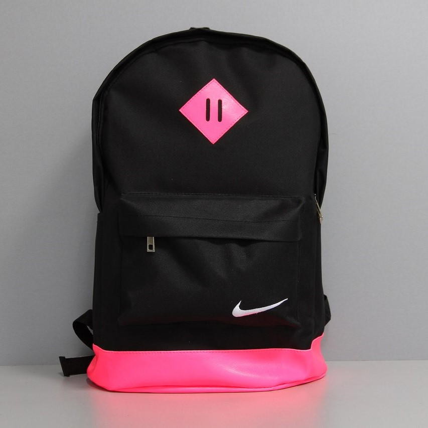 Рюкзак міський NIKE. Чорний з рожевим.