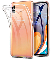 Чехол силиконовый для Samsung Galaxy A60 A606 ультратонкий прозрачный (самсунг галакси а60)