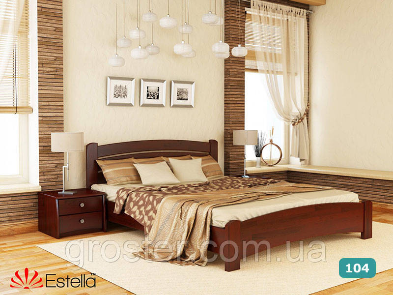 Деревянная кровать Венеция Люкс из бука. Односпальная, полуторная, двуспальная кровать из натурального дерева - фото 6 - id-p1242715426