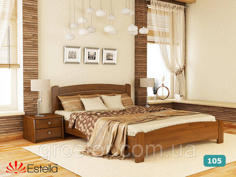 Деревянная кровать Венеция Люкс из бука. Односпальная, полуторная, двуспальная кровать из натурального дерева - фото 7 - id-p1242715426