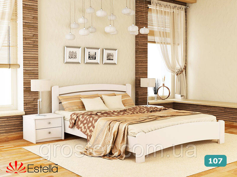 Деревянная кровать Венеция Люкс из бука. Односпальная, полуторная, двуспальная кровать из натурального дерева - фото 9 - id-p1242715426