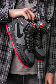 Nike Air Force 1 Black Grey Red ID 1244171222 2380 Prom.ua