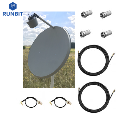 Комплект антенн 3G / 4G LTE MIMO RunBit 2х28 дБ - фото 3 - id-p1244176307