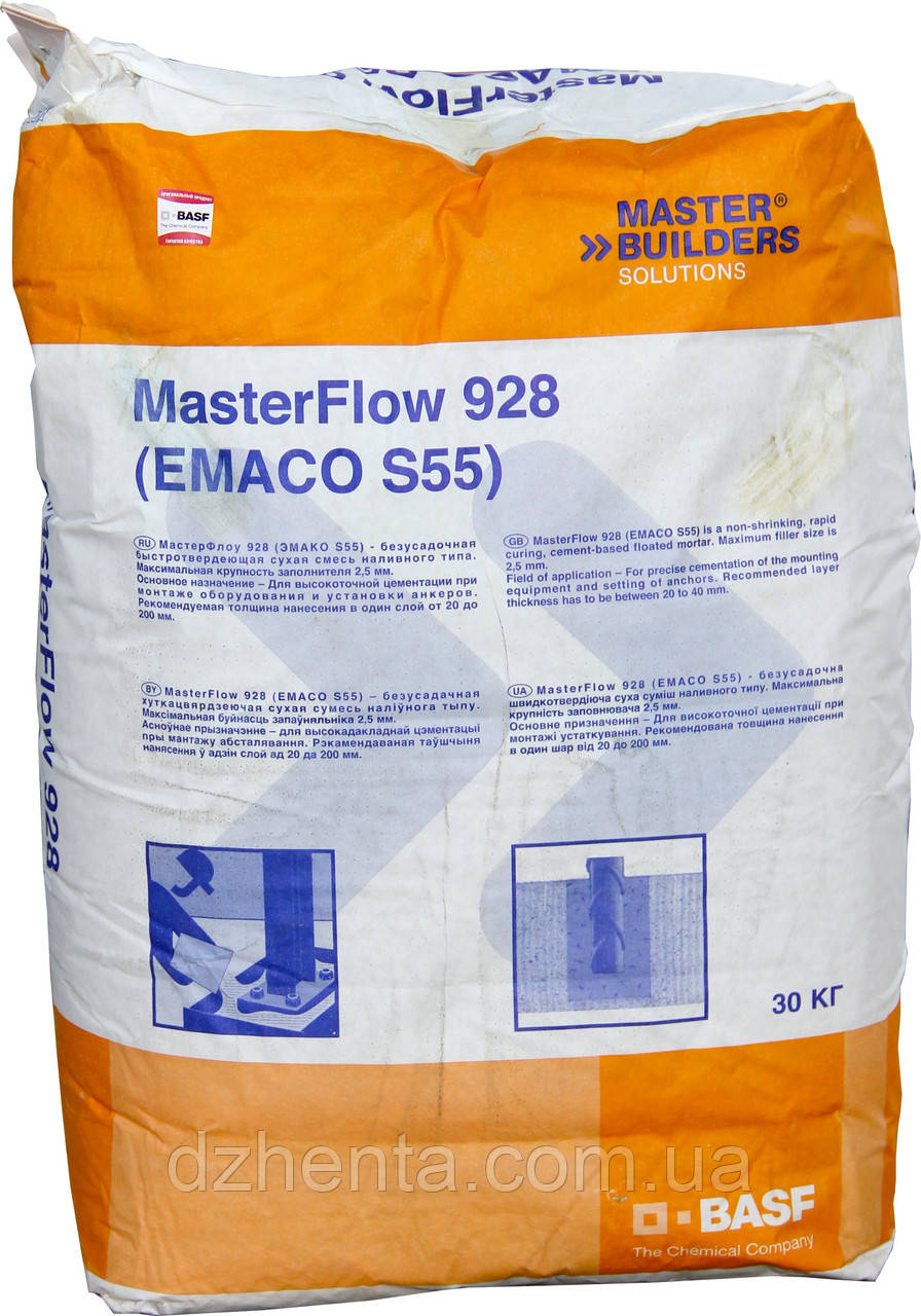 Смесь для цементации оборудования MasterFlow 928 - фото 1 - id-p90326998