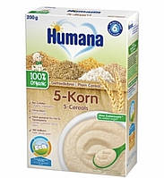 Каша 5 злаков безмолочная Humana (Хумана) с 6 месяцев, 200 гр.