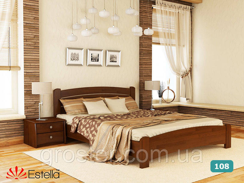 Деревянная кровать Венеция Люкс из бука. Односпальная, полуторная, двуспальная кровать из натурального дерева - фото 10 - id-p1242715426