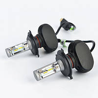 LED лампы для авто H1 12V-24V S1 5000K 4000L радиатор. Автолампы