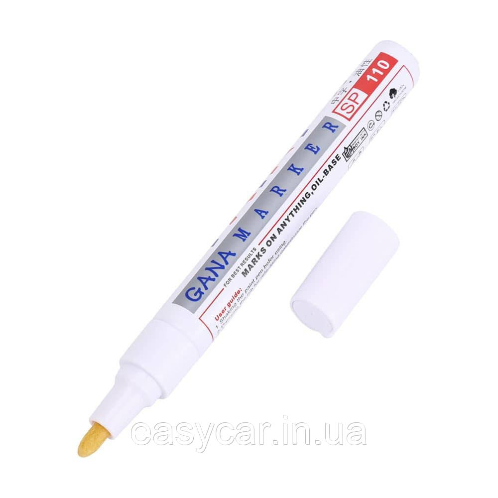 Маркер для шин, маркер для колес, маркер для резины. БЕЛЫЙ (ID ...